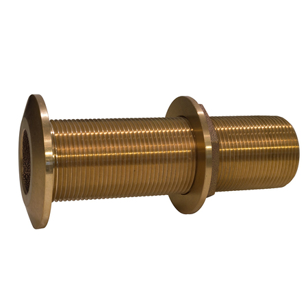 GROCO 3/4" Bronze Extra Long Thru-Hull Fitting w/Nut THXL-750-W